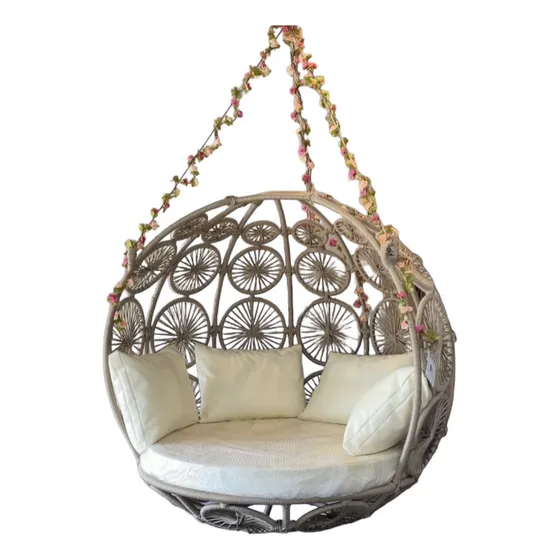 Balanço Decorativo Corda Nautica Luxo, Grande Para 2 Adultos