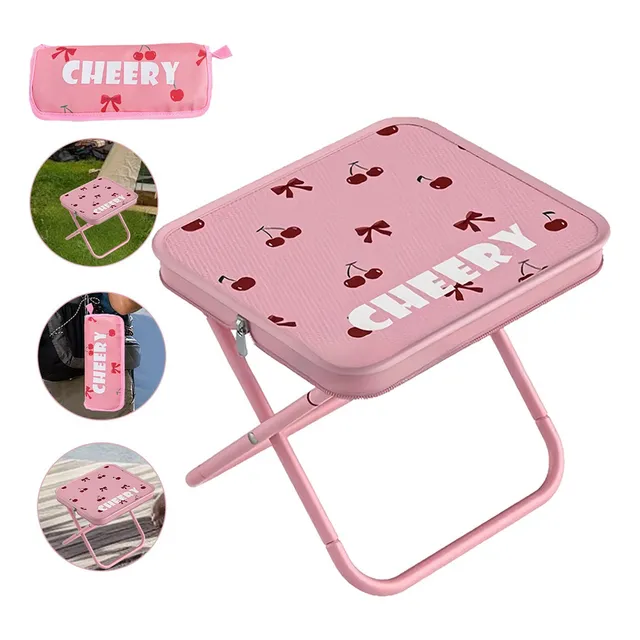 Silla con Banco Plegable Portátil Multiusos Escolar Yuhuangcheng Pink