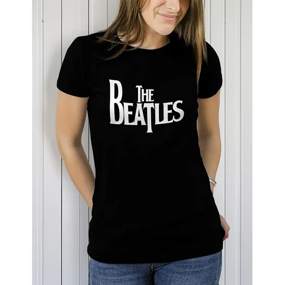 Polera Negra Mujer - The Beatles 2