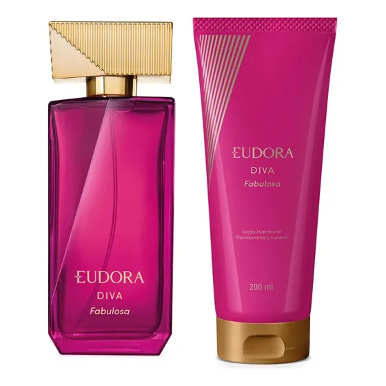 Presente Perfume Diva Fabulosa + Loção Corporal Eudora