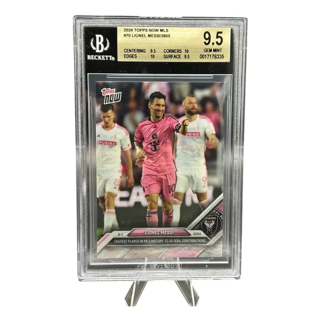 Barajita Gradeada Beckett 9.5 Gem Mint Messi #70 Topps Now