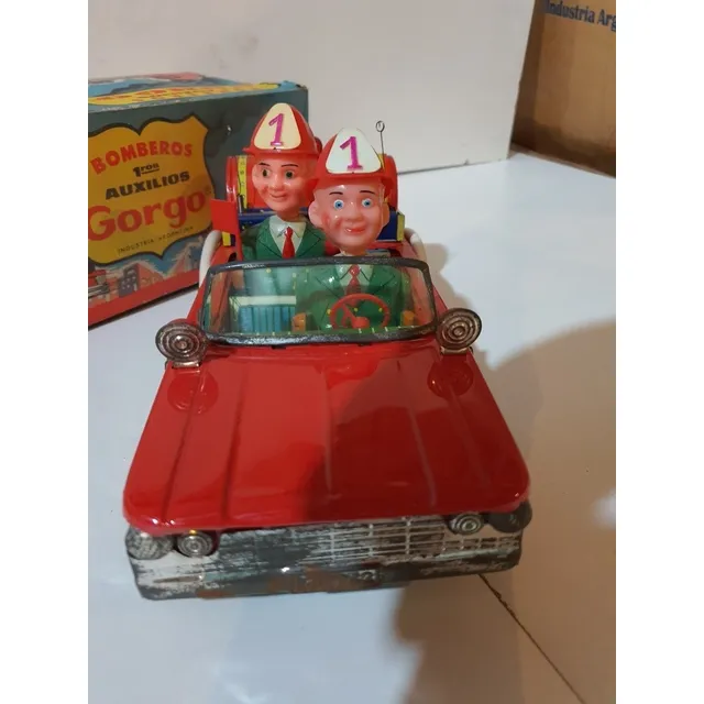 Antiguo Juguete-auto De Bomberos Gorgo- Año 1962- Nuevo