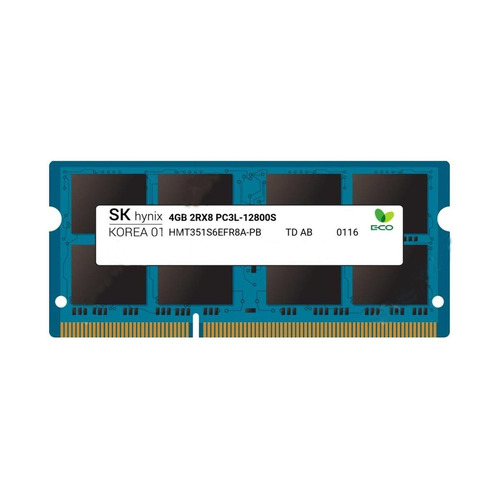 Memoria RAM color azul  4GB 1 SK hynix HMT351S6EFR8A-PB