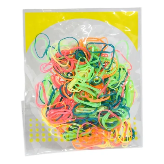 Gomitas Silicona Elásticas De Colores Jessamy X 250 Unidades Color Mixtos