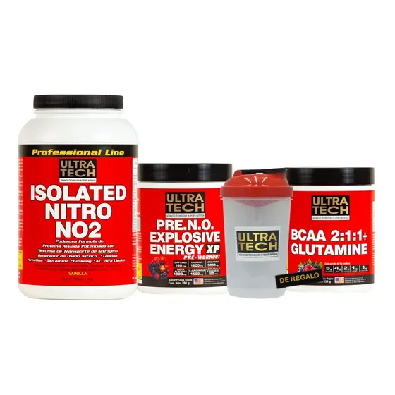 Isolated Nitro + Bcaa+glutamina + Pre Entreno E Ultra Tech