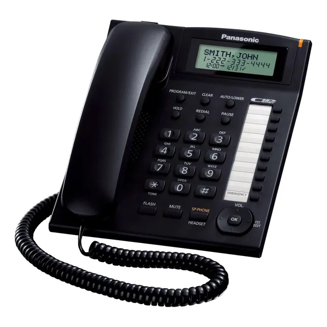 Panasonic Kx-ts880b Teléfono Con Cable Integrado, Negro