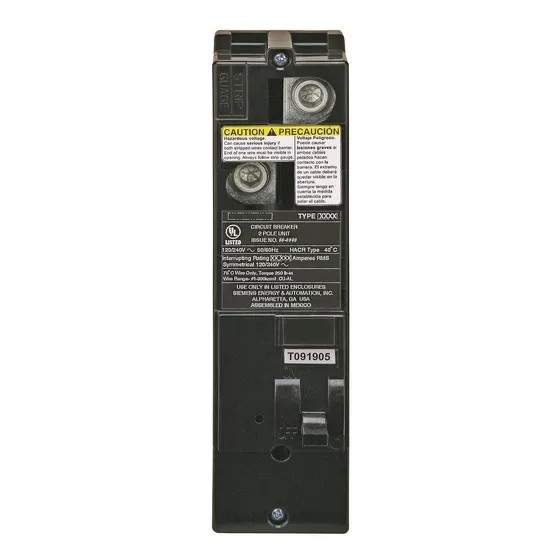Siemens Qs2100h Qs Tipo 100 Amp Multi-family Interruptor Pri