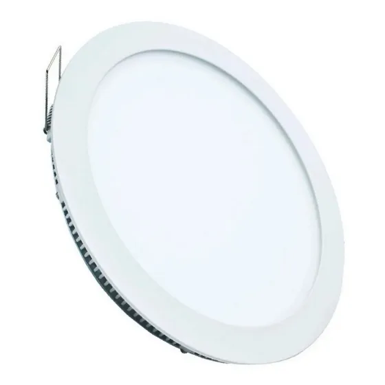 5 Plafones Led Redondos Embutir 18w Luz Fría Candela 6821