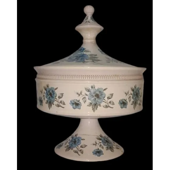 Bombonera Decorativa Con Tapa Florentina - Jarron  Vintange