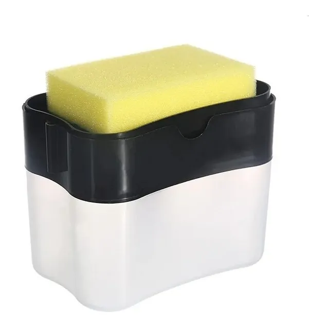 Dispensador Lavavajilla Porta Esponja Bomba Manual 