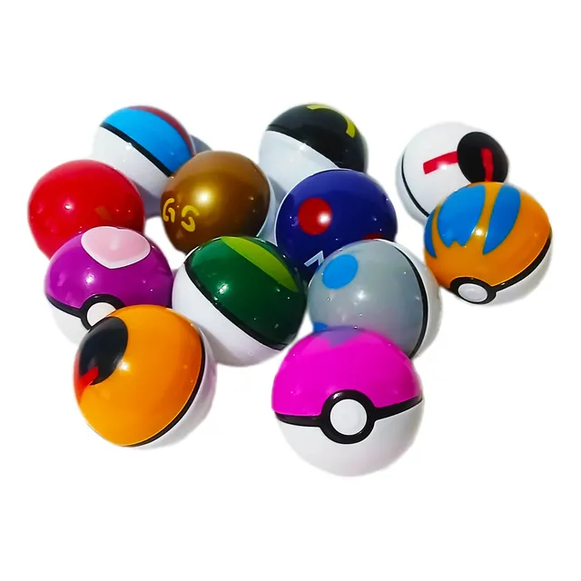 Super Caja X12 Pokebolas Pokemones Sorpresa Juguetería Niños