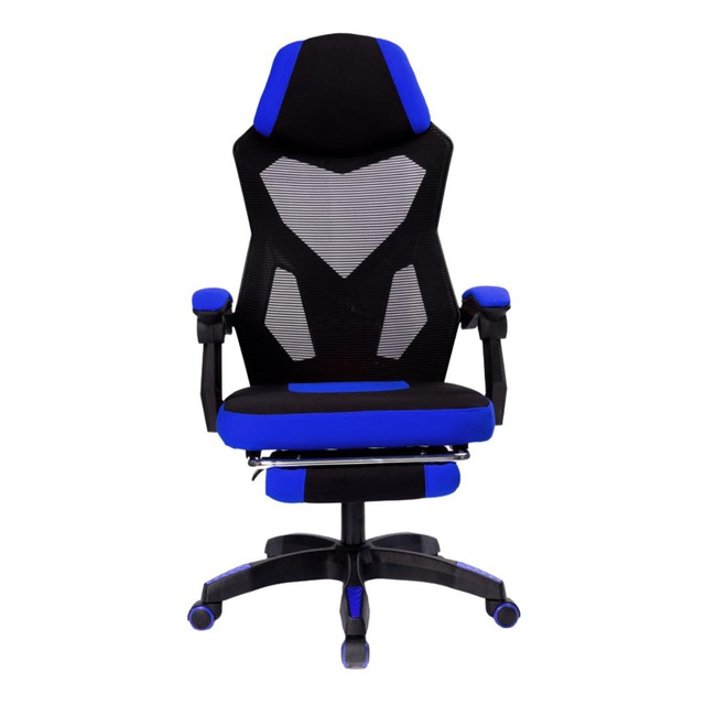 Cadeira Gamer Escritório Prizi Infinity - Azul Cor Preto/azul Material Do Estofamento Mesh... Cadeira Gamer Escritório Prizi Infinity - Azul Cor Preto/azul Material Do Estofamento Mesh...