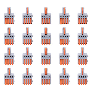 Conectores De Cable Compactos, Conector De 20 Piezas, 1 Entr Conectores De Cable Compactos, Conector De 20 Piezas, 1 Entr