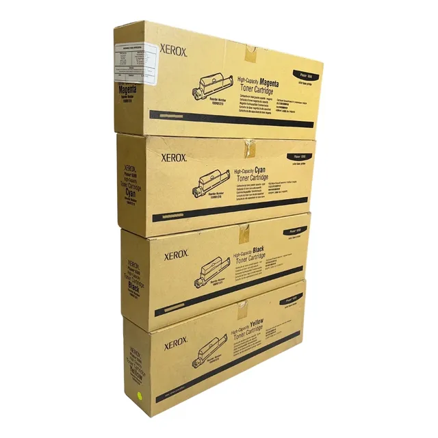 Paq 4 Pzas Toner Original Xerox Phaser 6360 Alto Capacidad