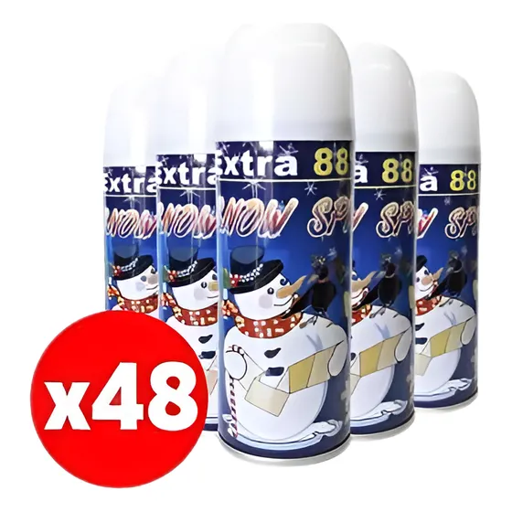 Caja De Spray Nieve Artificial 48u.