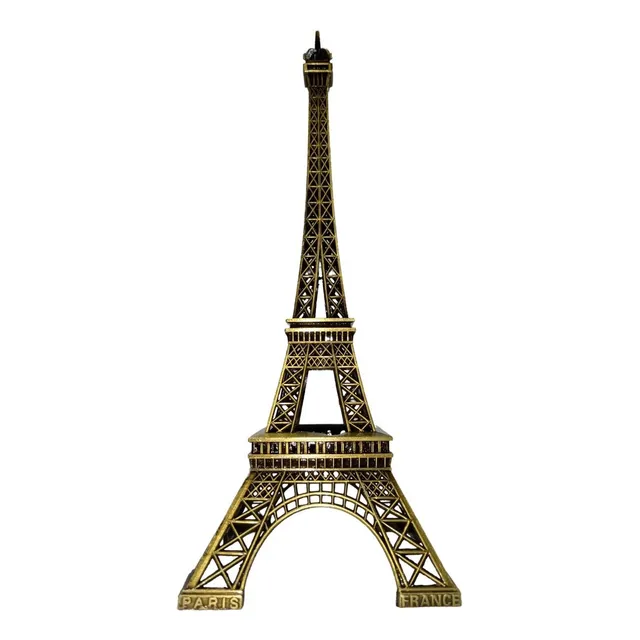 París Torre Eiffel 18 Cm Replica Decorativa Metalica Bronce 