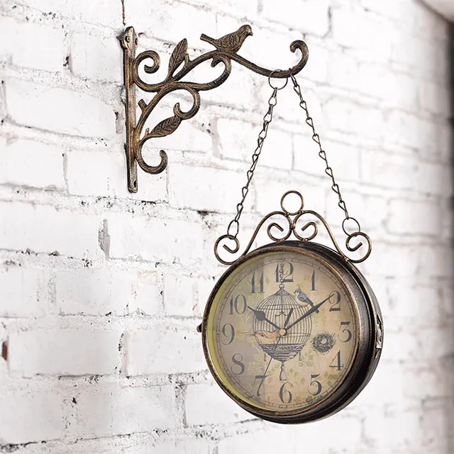 Magill Reloj Doble Cara Para Exterior Impermeable Jardin Pa