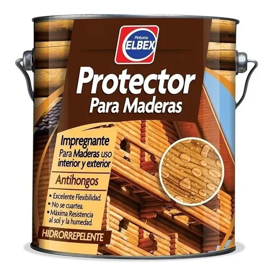 Protector De Madera Elbex 3.6 L Exterior Interior Natural