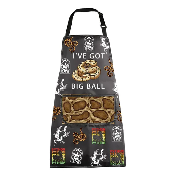 Mbmso Delantal Serpiente Bolsillo Divertido Regalo Para I've