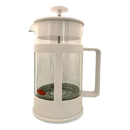 Cafetera Oroley Embolo Prensa Francesa Parma Blanca 3 Tazas Color Blanco