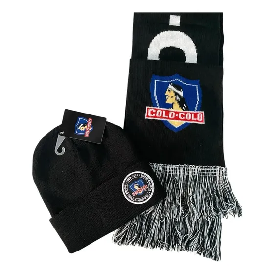 Pack De Bufanda Y Gorro De Colo Colo Fanatico Invierno
