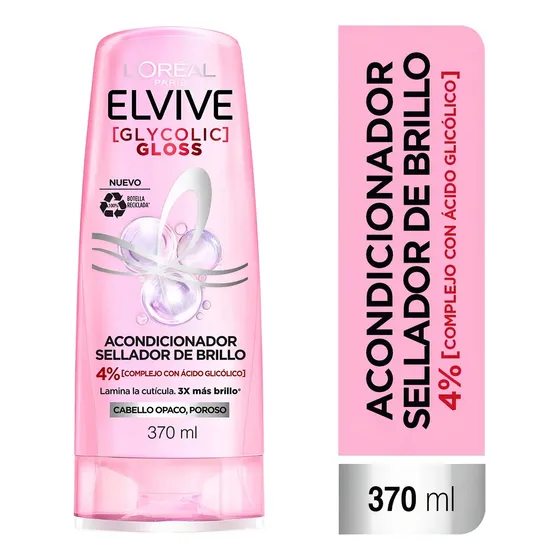 Acondicionador Elvive Glycolic Gloss 370 ml | Cuotas sin interés