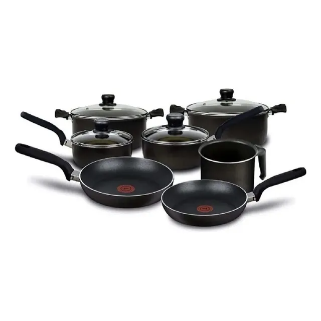 Bateria De Cocina 11 Pz Tefal T-fal Ollas Sarten Aluminio