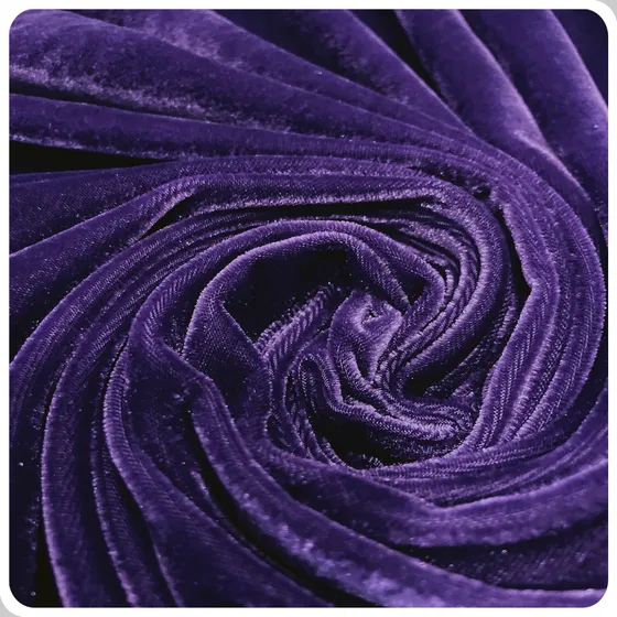 Tecido Veludo Cristal Cores Por Metro Promocional Cor Roxo