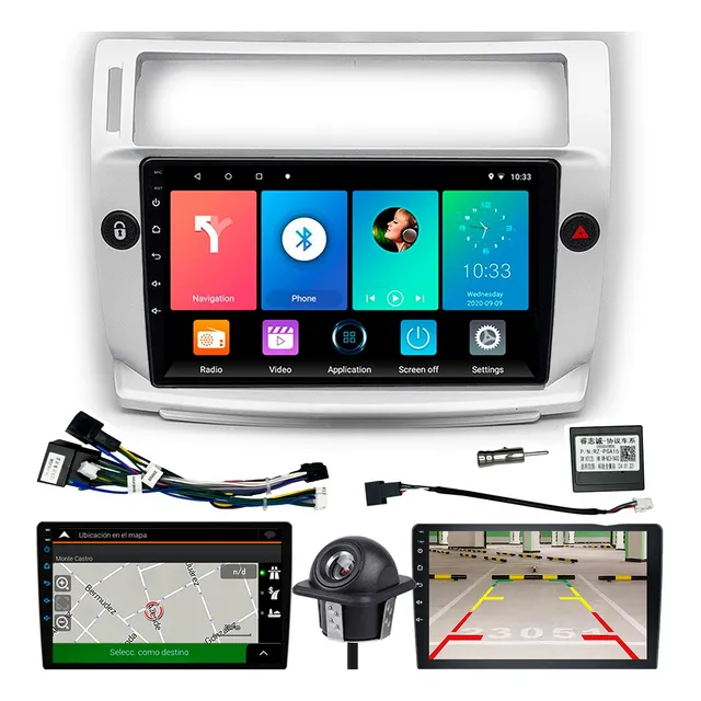 Estereo Pantalla 9 Multimedia Gps Android Citroen C4 Cjf