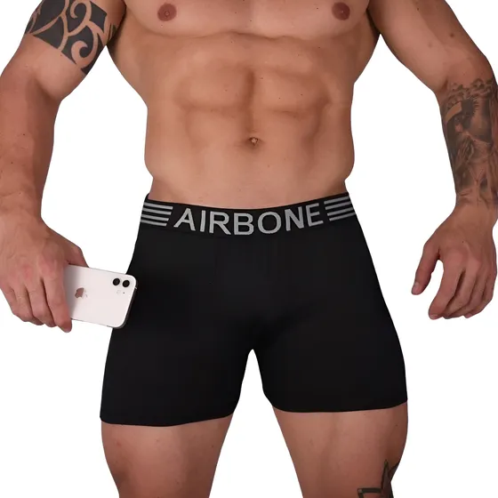 Cueca Boxer Airbone Masculina Original - Kit 10 Unidades