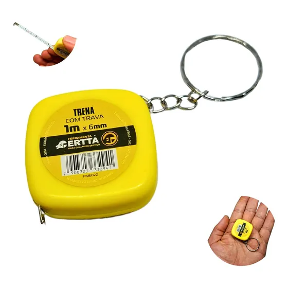 Mini Trena Chaveiro Pequena Com Argola 1 Metro De Aço 1m