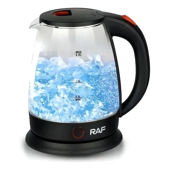 Jarra Eléctrica Vidrio Raf 2.2L 1500W Base Giratoria Corte Automático