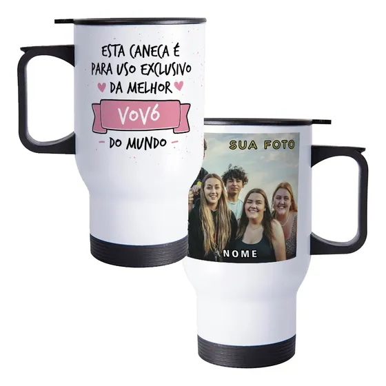 Copo Térmico Personalizado Com Foto E Nome Uso Exclusivo