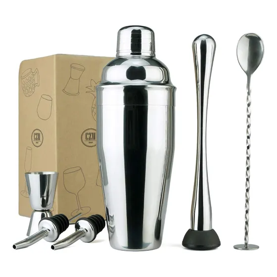Coctelera Kit Bartender Barman Acero Inoxidable