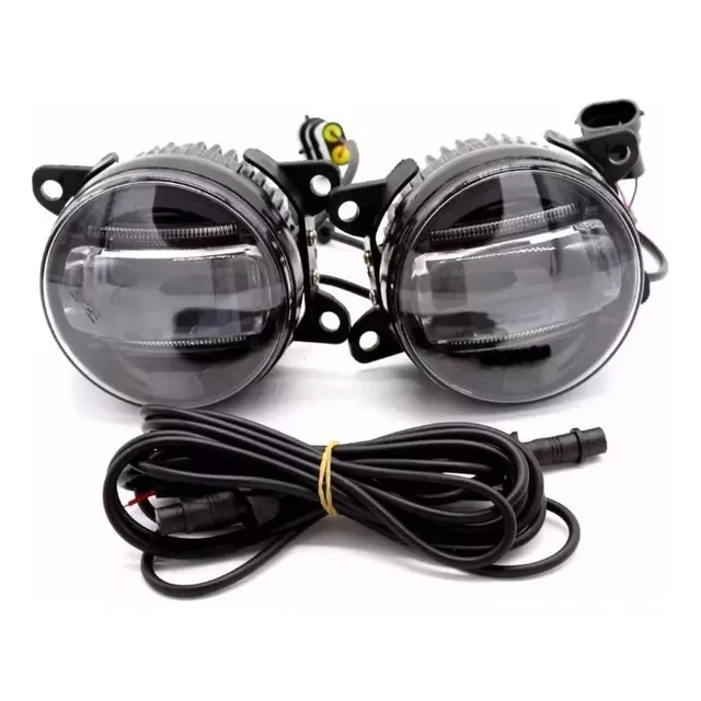 Faro Auxiliar Renault Megane Ii 05/10 Set Led Lupa Luz Diurn