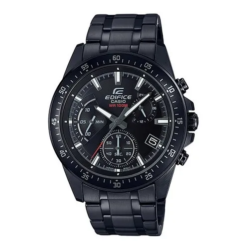 Reloj Casio Edifice Hombre Efv-540dc Garantía.megatime Color De La Malla Negro Color Del Bisel Negro Color Del Fondo 1a