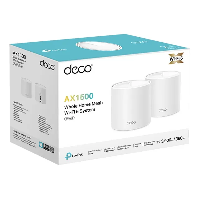 Tp-link Deco Wi-fi 6 Mesh, Ax1500, Deco X10(2-pack)