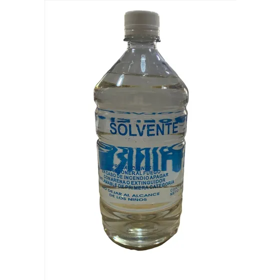 Solvente 1 Litro Diluyente Esmalte Barnices Limpieza