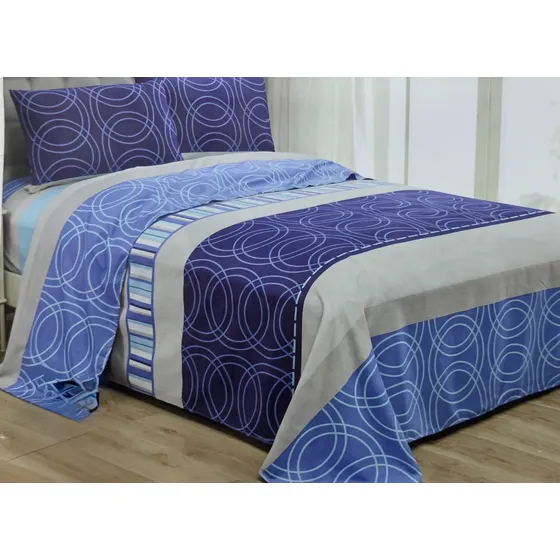 Set 2 Juegos De Sabanas Queen Size Combinables 100%  Algodon