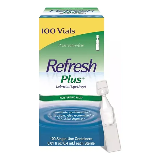 Refresh Plus Lubricante Gotas Ojos 100 Vials 