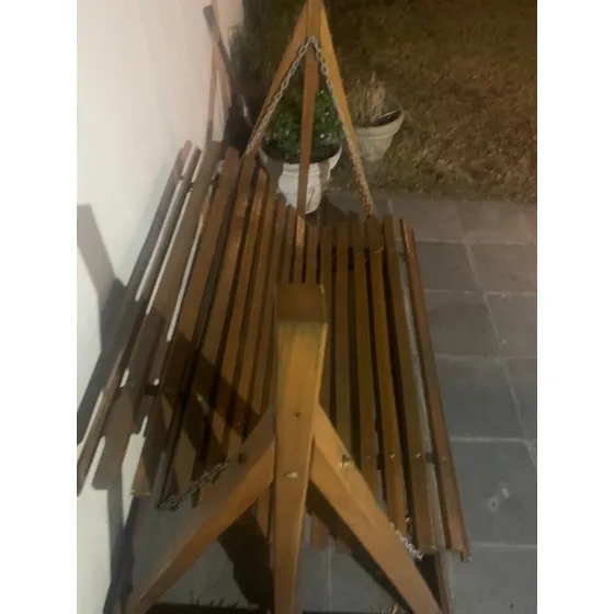 Hamaca De Jardín - Madera Maciza