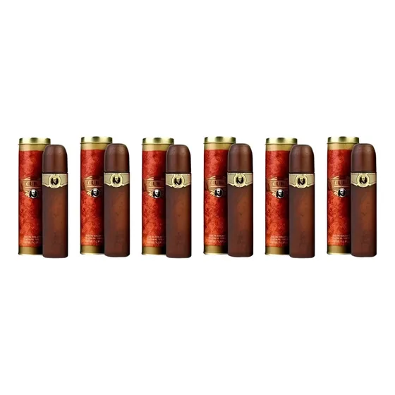 Kit 6 Perfume Clássico Cuba Gold Original 100ml