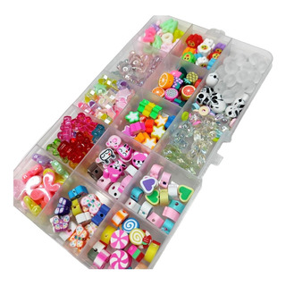Kit Para Hacer Pulseras Con Estuche Y Resorte Incluido Kit Para Hacer Pulseras Con Estuche Y Resorte Incluido
