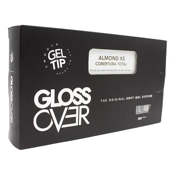 Gel Tip Suave Uñas Postizas Almond Xs Gloss Over Caja 550pz