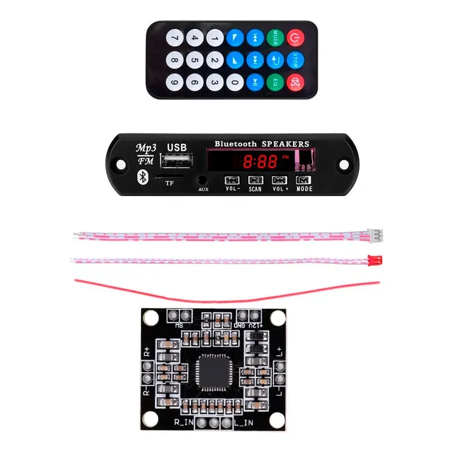 Modulo Bluetooth Reproductor Aux Mp3 + Amplificador Pam8610