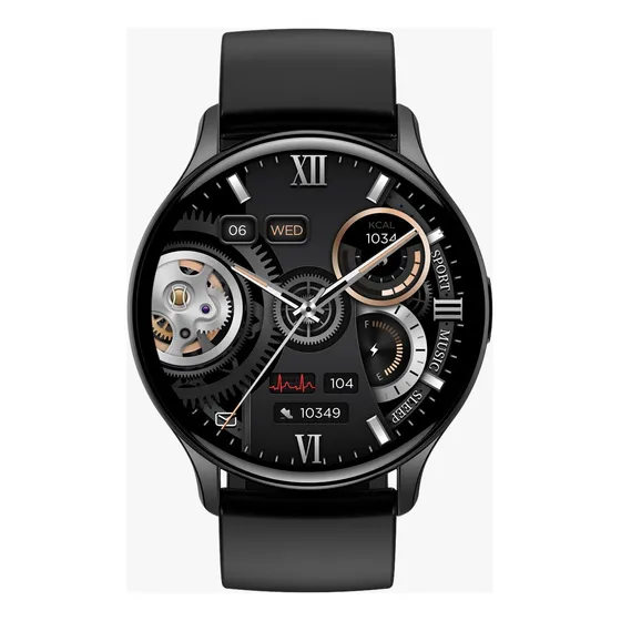 Smartwatch Reloj G-tide R5 , Aprueba De Agua, Amoled Caja Azul Correa Negro Bisel Negro Diseño De La Correa Milanese