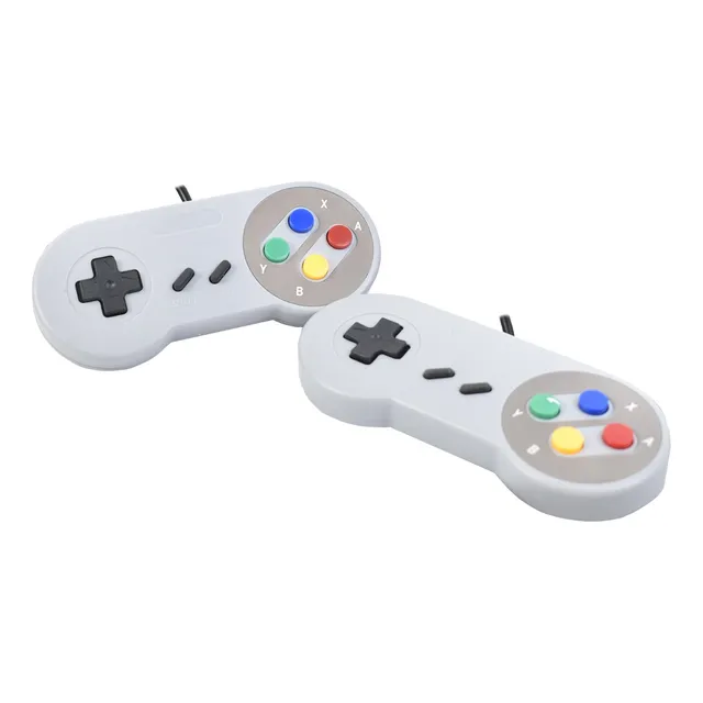 Mando Estilo Retro De Conexión Usb Con 2 Unidades Color Gris