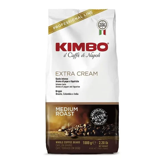 Cafe Italiano Kimbo Espresso Extra Cream 1kg Grano Entero | Cuotas sin interés