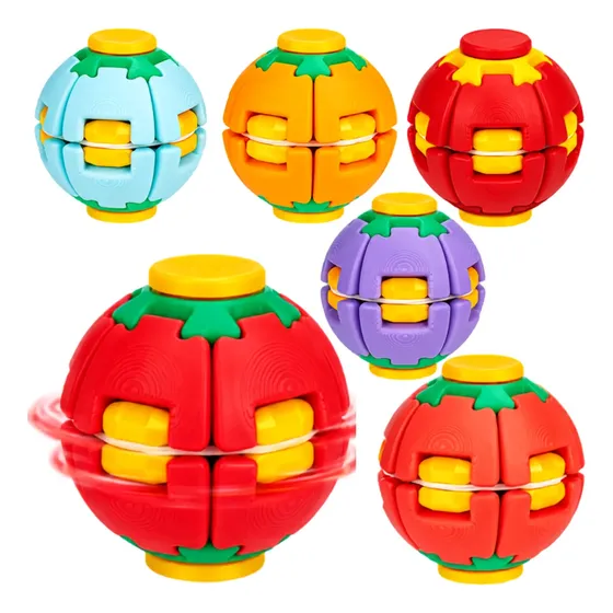 Bola Giratória Puzzle Transformável Montessori Fidget