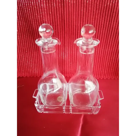 Botella Dispensador Aceite Y Vinagre De Cristal